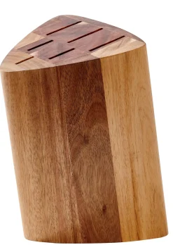 CASA Acacia Bloque/Cuchillos P 6 Cuchillos Natural Discount