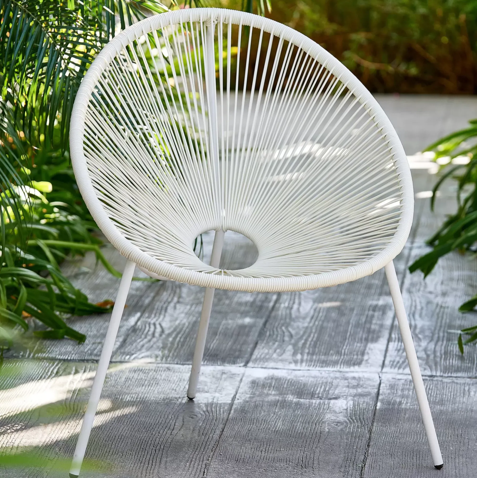 CASA Acapulco Silla Lounge Blanco Discount