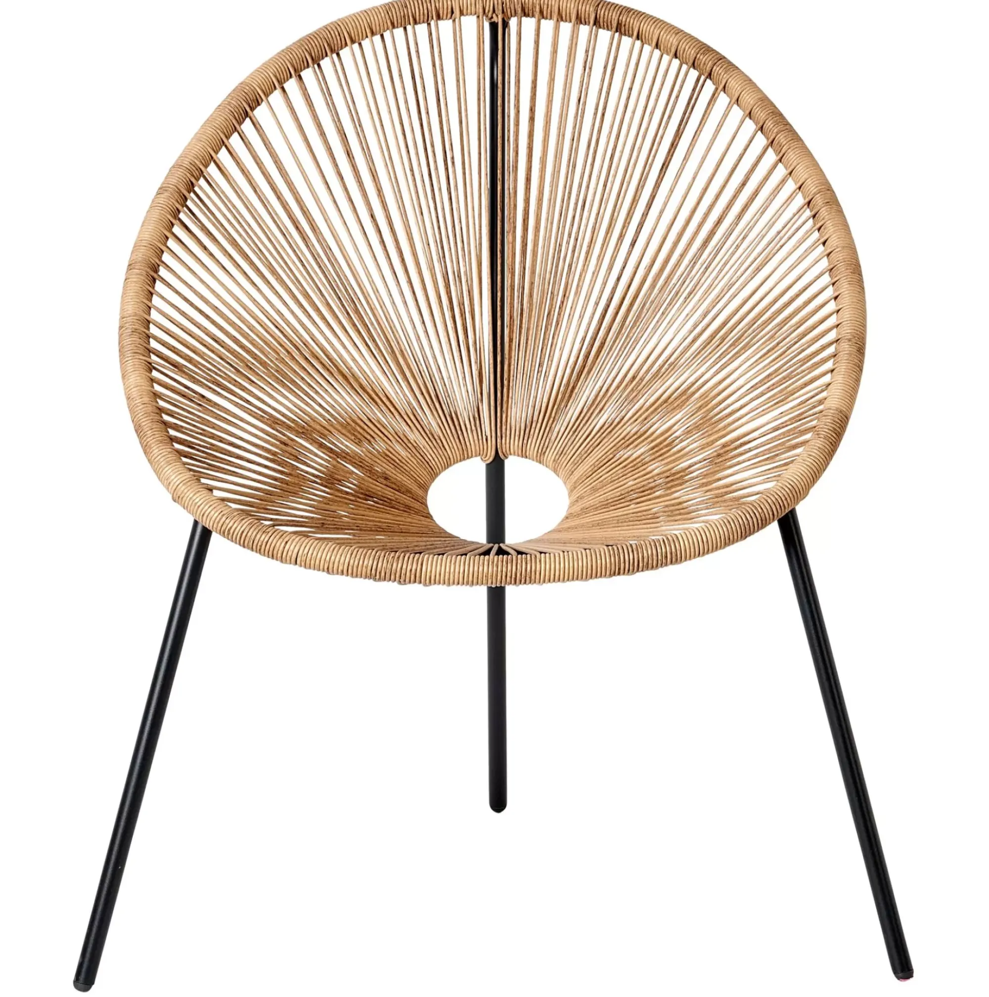 CASA Acapulco Silla Lounge Negro, Natural Flash Sale