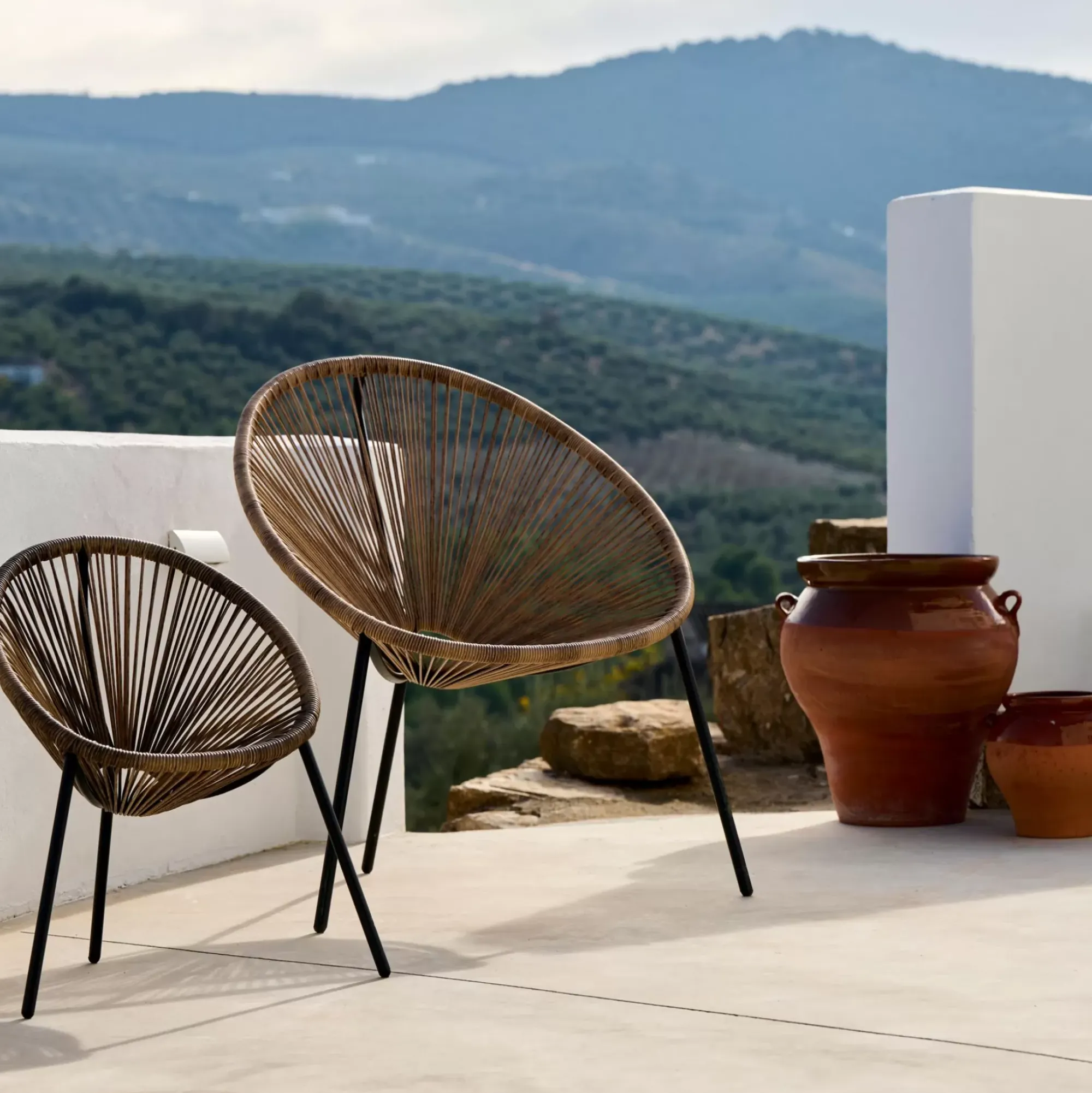 CASA Acapulco Silla Lounge Negro, Natural Flash Sale