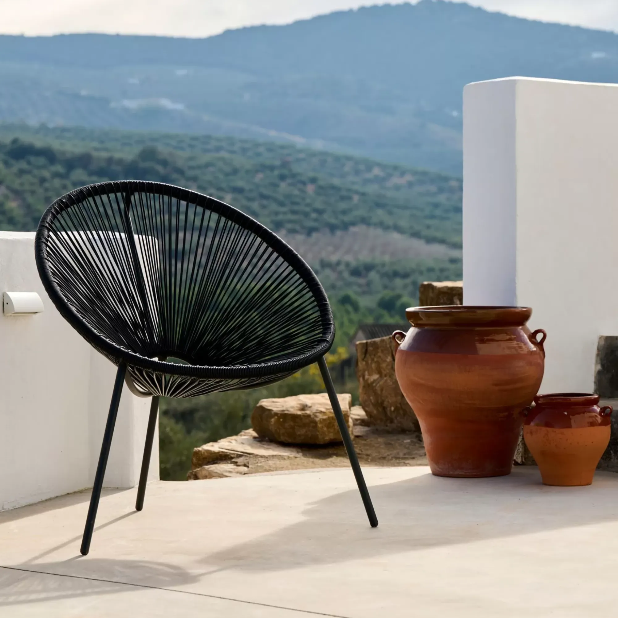 CASA Acapulco Silla Lounge Negro New