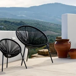 CASA Acapulco Silla Lounge Negro New