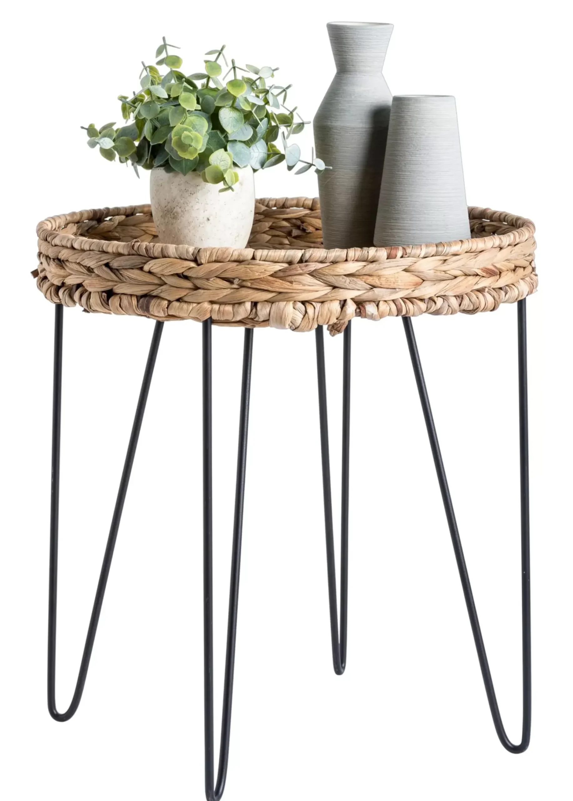 CASA Akela Mesa Auxiliar Negro, Natural Shop