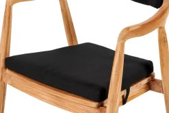 CASA August Cojin De Asiento Negro Cheap
