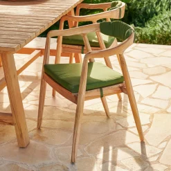 CASA August Cojin De Asiento Verde Cheap