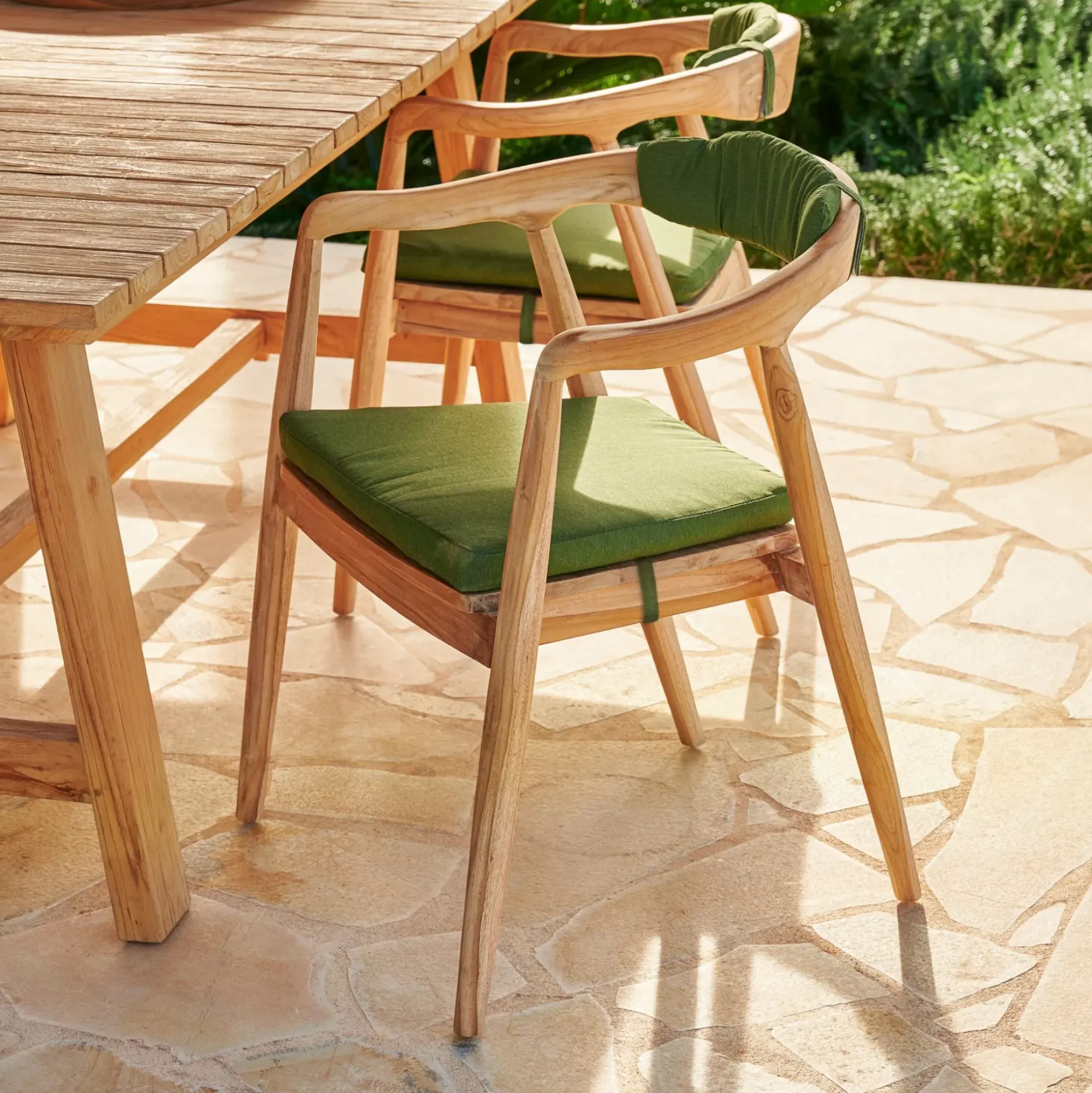 CASA August Cojin De Espalda Verde Flash Sale