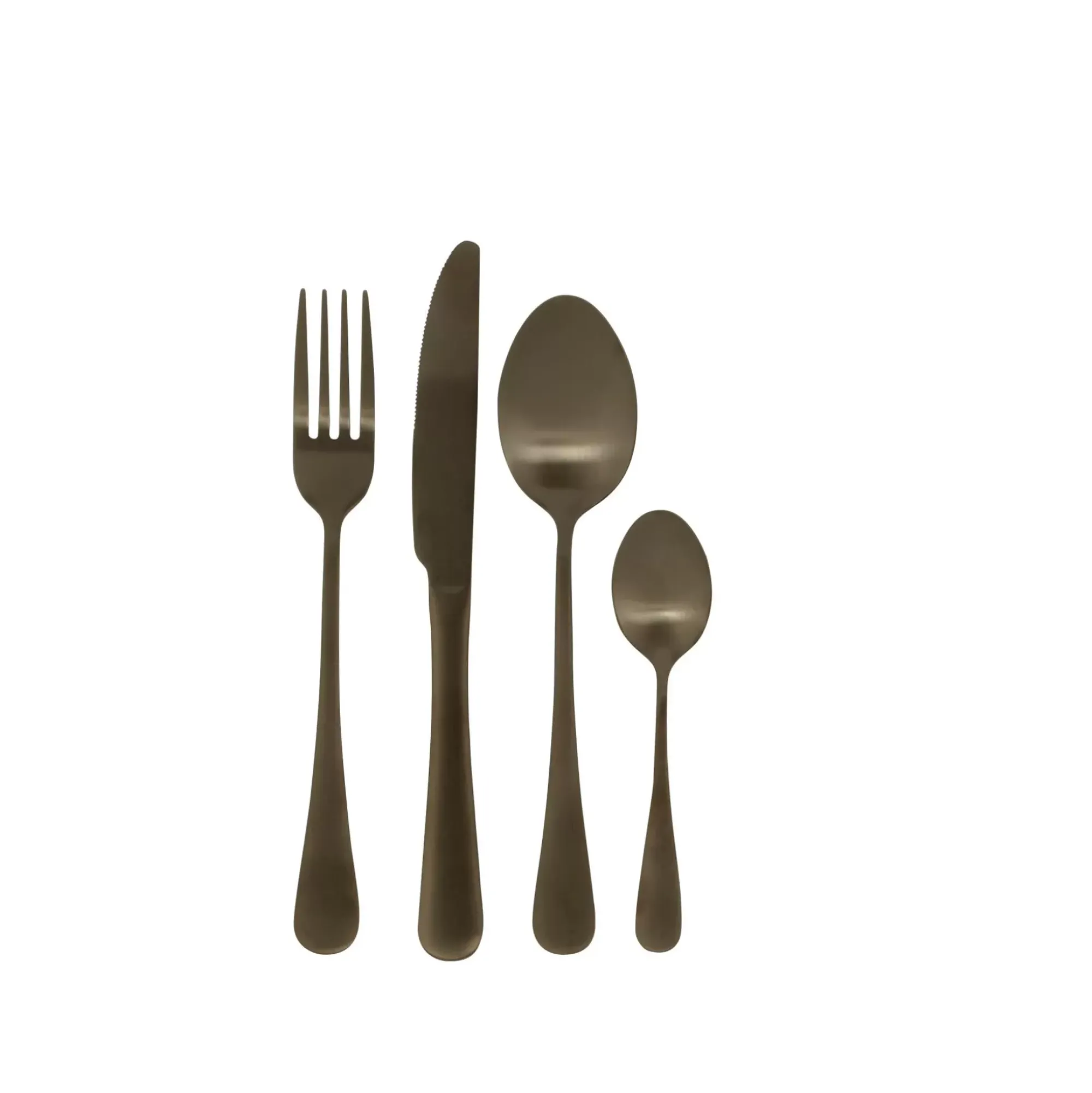 CASA Axelle Cubierto De 16 Piezas Negro Outlet