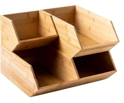CASA Bamboo Organizador Apilable Natural Outlet