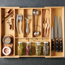 CASA Bamboo Organizador Cajon Extensible Natural Online