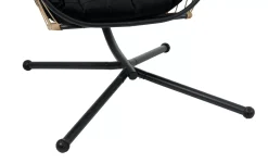 CASA Bazai Silla Colgante Con Soporte Negro Outlet
