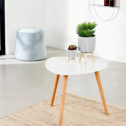 CASA Belliot Mesa Auxiliar Blanco, Natural Store