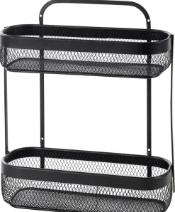 CASA Black Lunar Cesta Ovalada De 2 Piezas Negro Best Sale