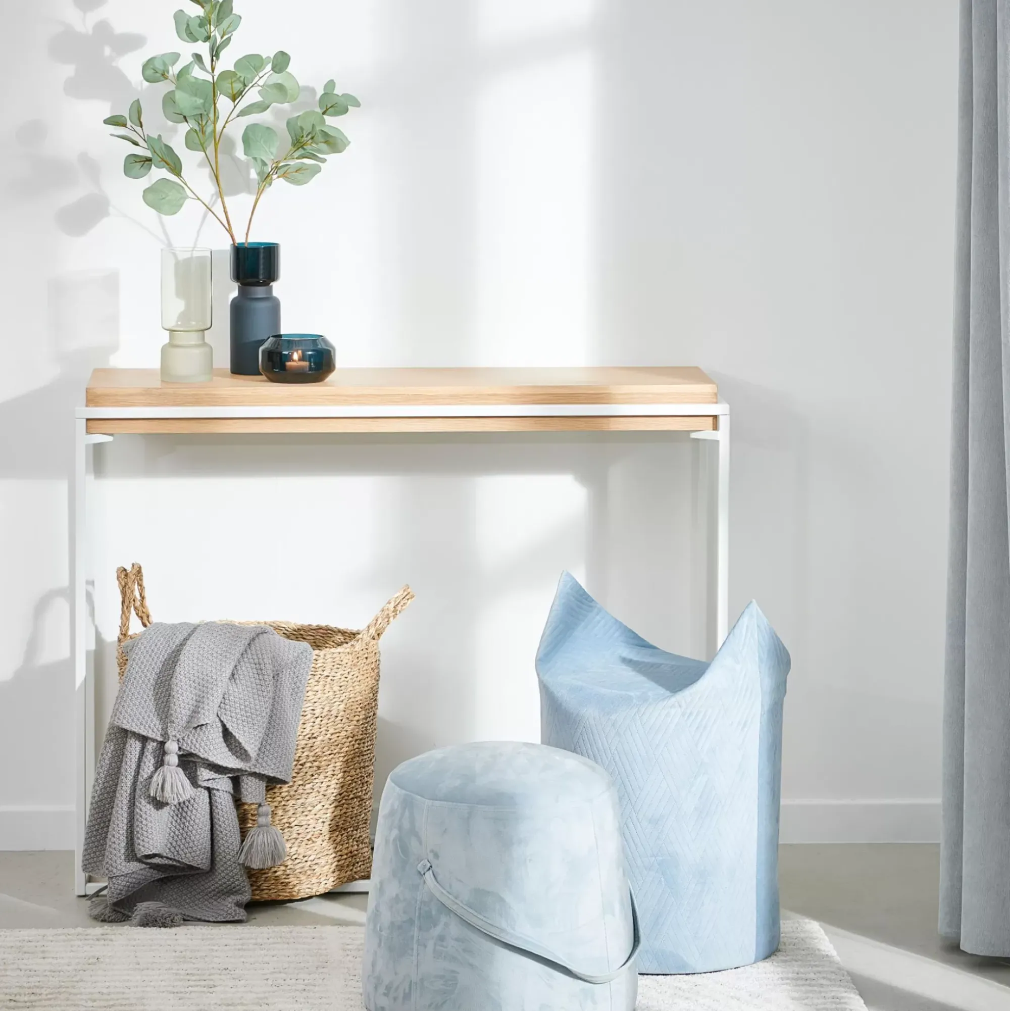 CASA Blok Consola Blanco, Natural Best