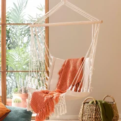 CASA Bohemia Silla Colgante Blanco Outlet