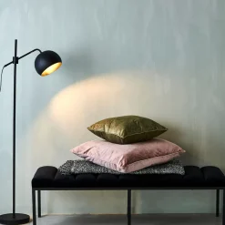 CASA Bowl Lampara De Pie Negro Fashion