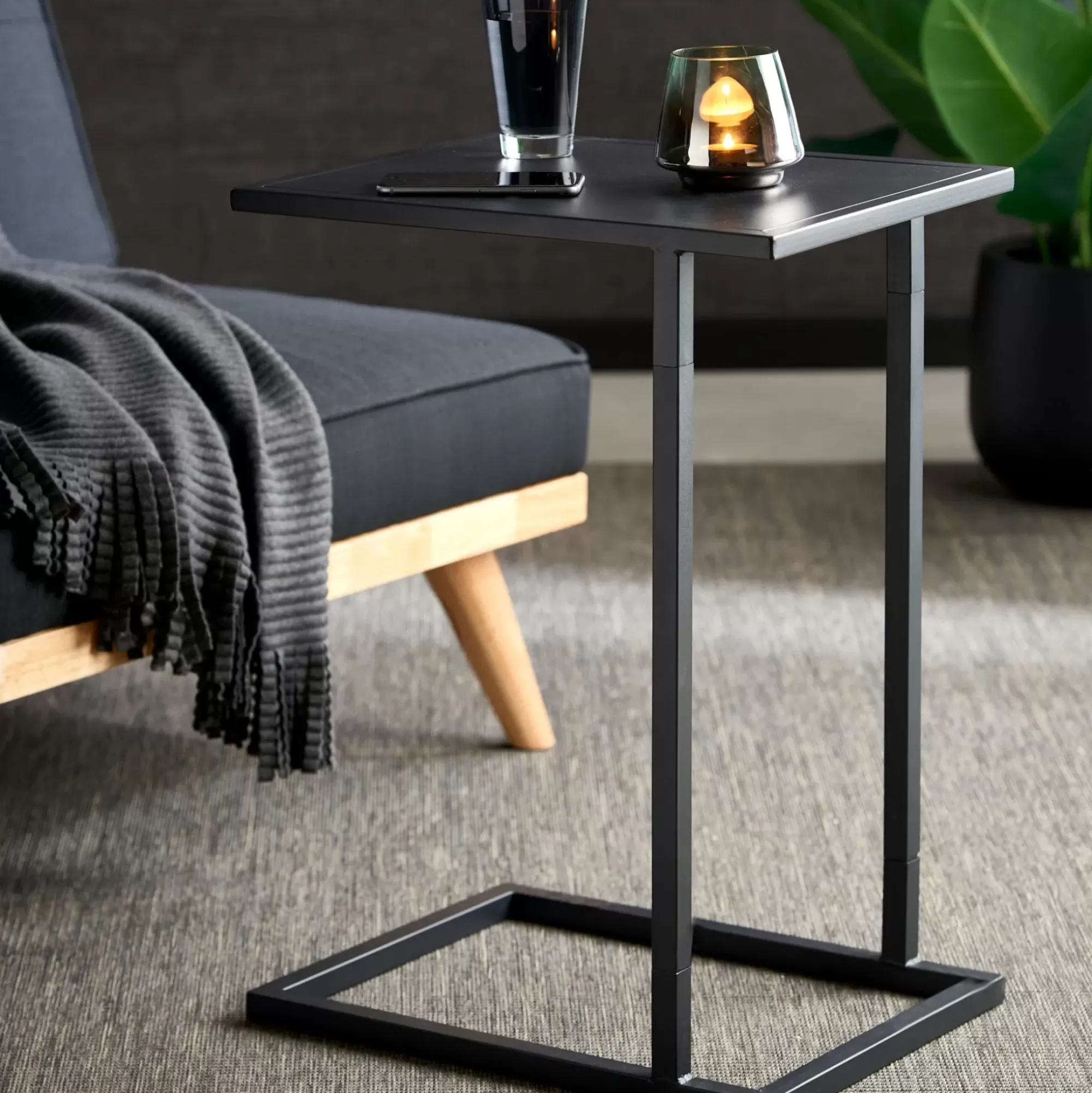 CASA Britta Mesa Auxiliar Negro Discount