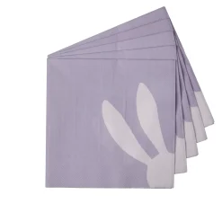 CASA Bunny Paquete De 20 Servilletas Morado New