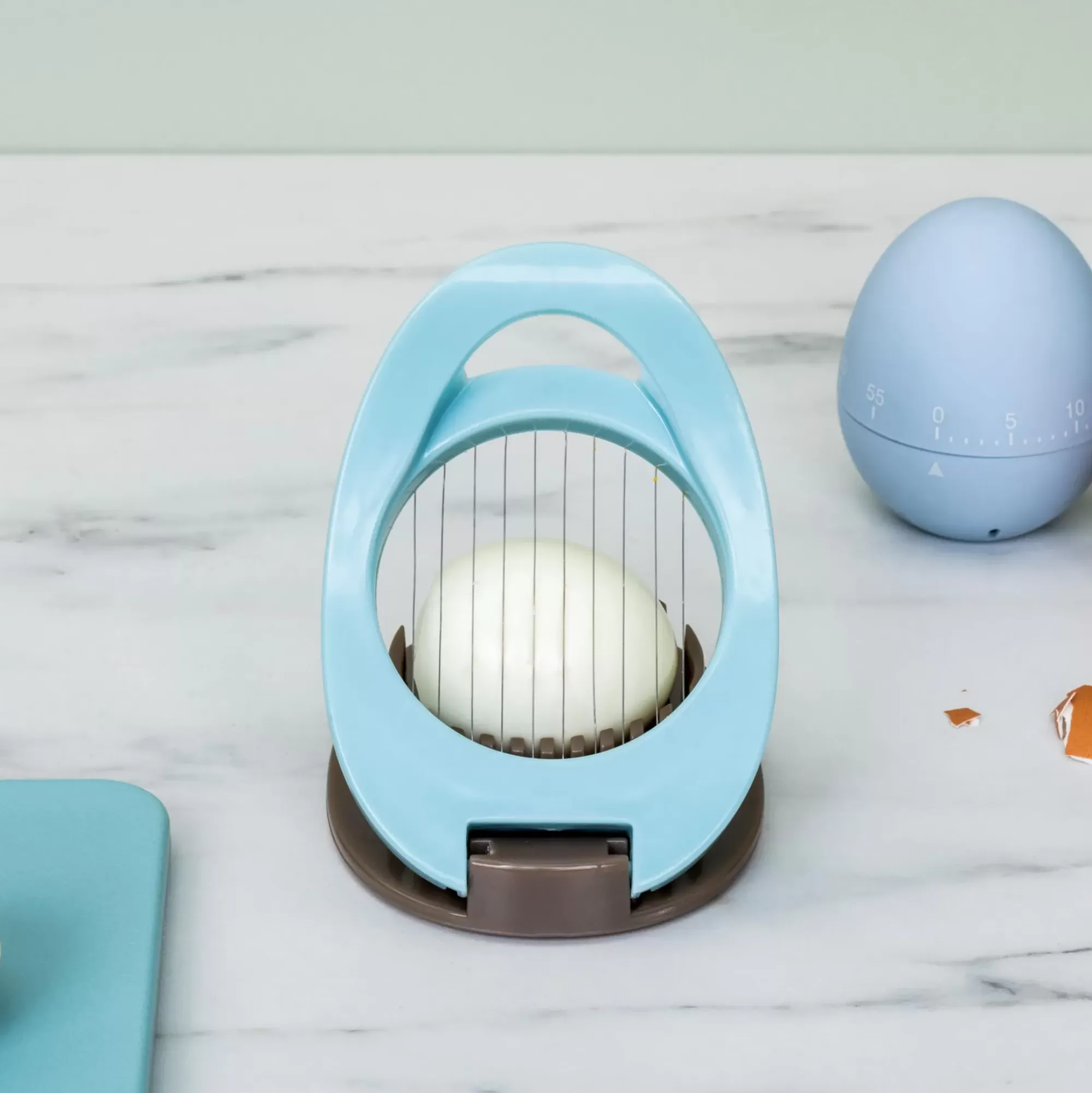 CASA Kitchen Cortador De Huevos Gris, Azul Best Sale