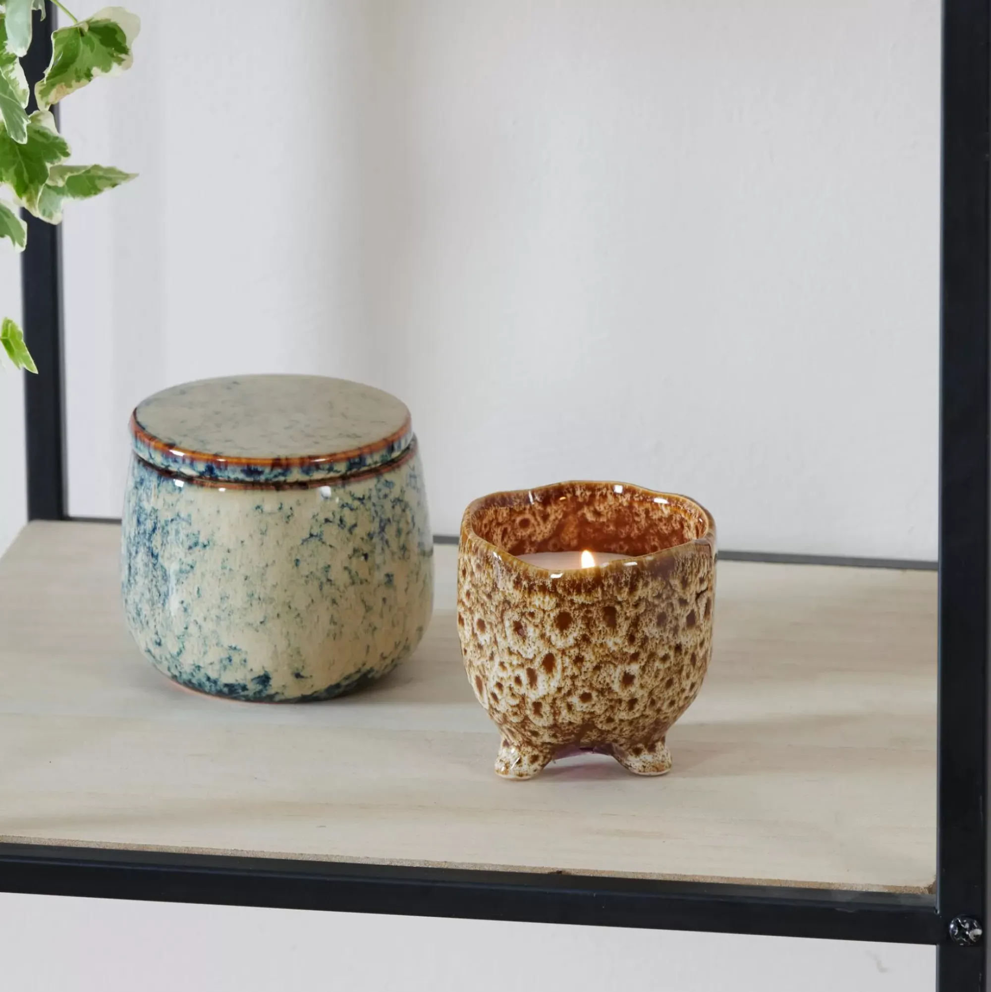 CASA Ceramic Vela En Maceta Marron Store