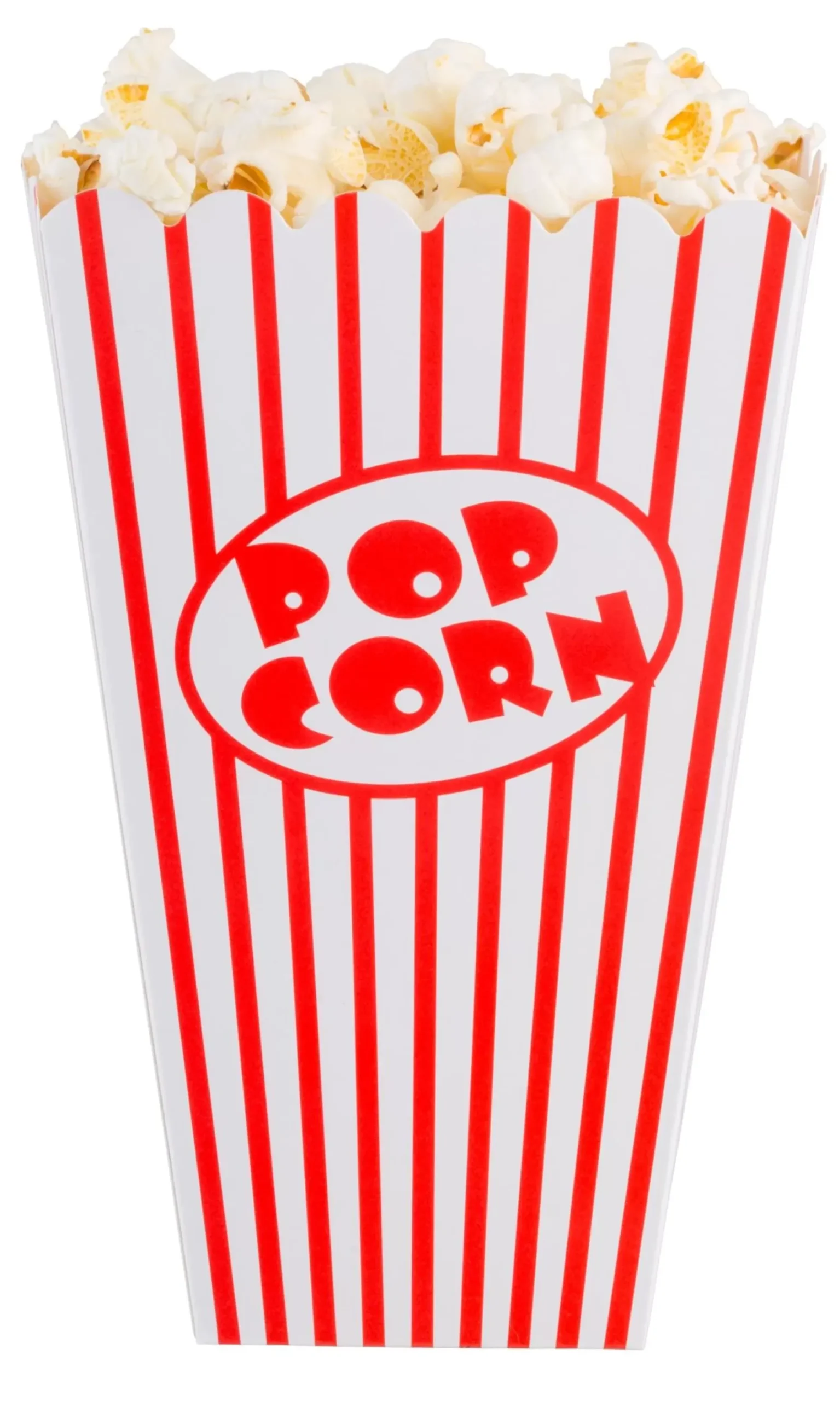 CASA Cinema Vaso De Palomitas Juego De 8 Blanco, Rojo Fashion