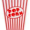 CASA Cinema Vaso De Palomitas Juego De 8 Blanco, Rojo Cheap