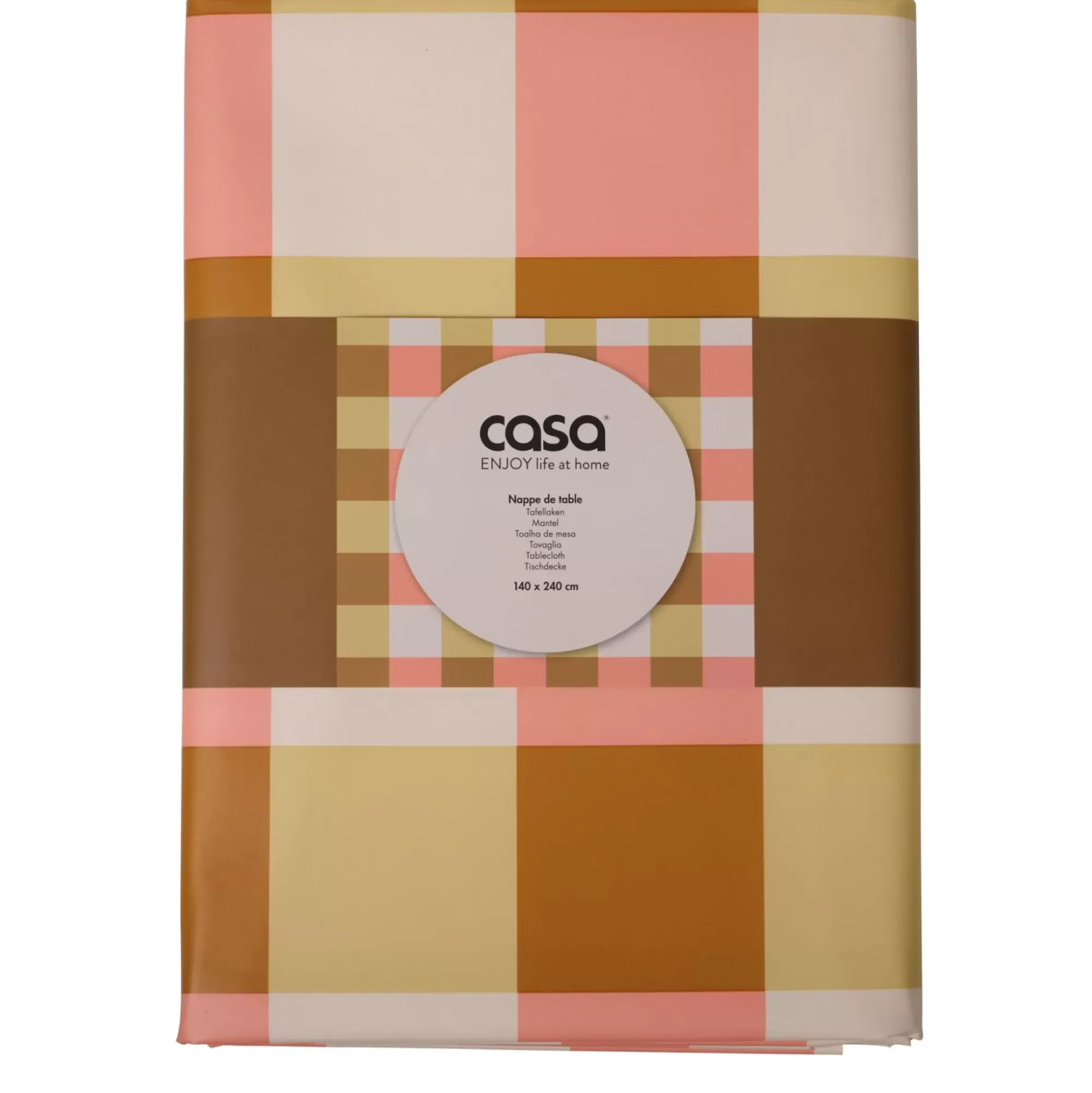 CASA Cuadros Mantel Peva Multicolor Cheap