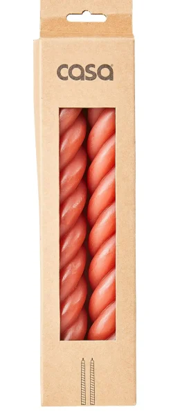 CASA Curl Velas Juego De 2 Rojo Outlet