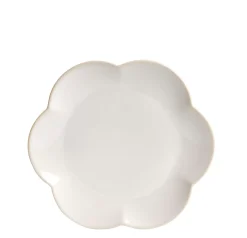CASA Dahlia Flower Plato Blanco Fashion