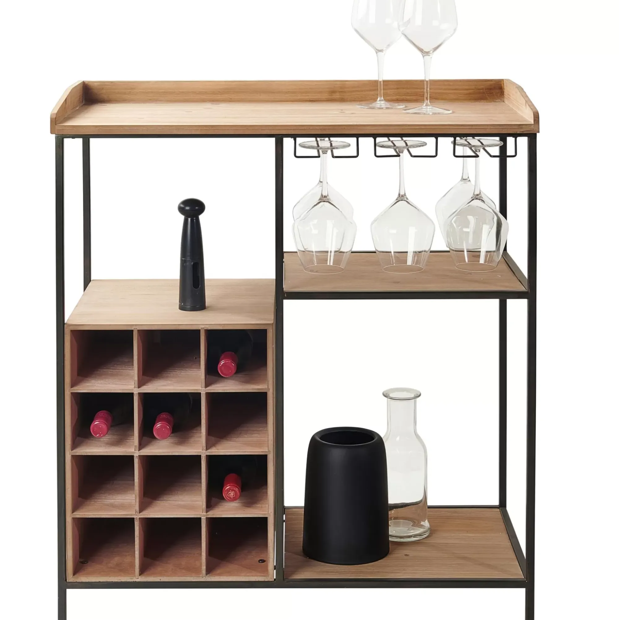 CASA Damian Estanteria De Pared Negro Best