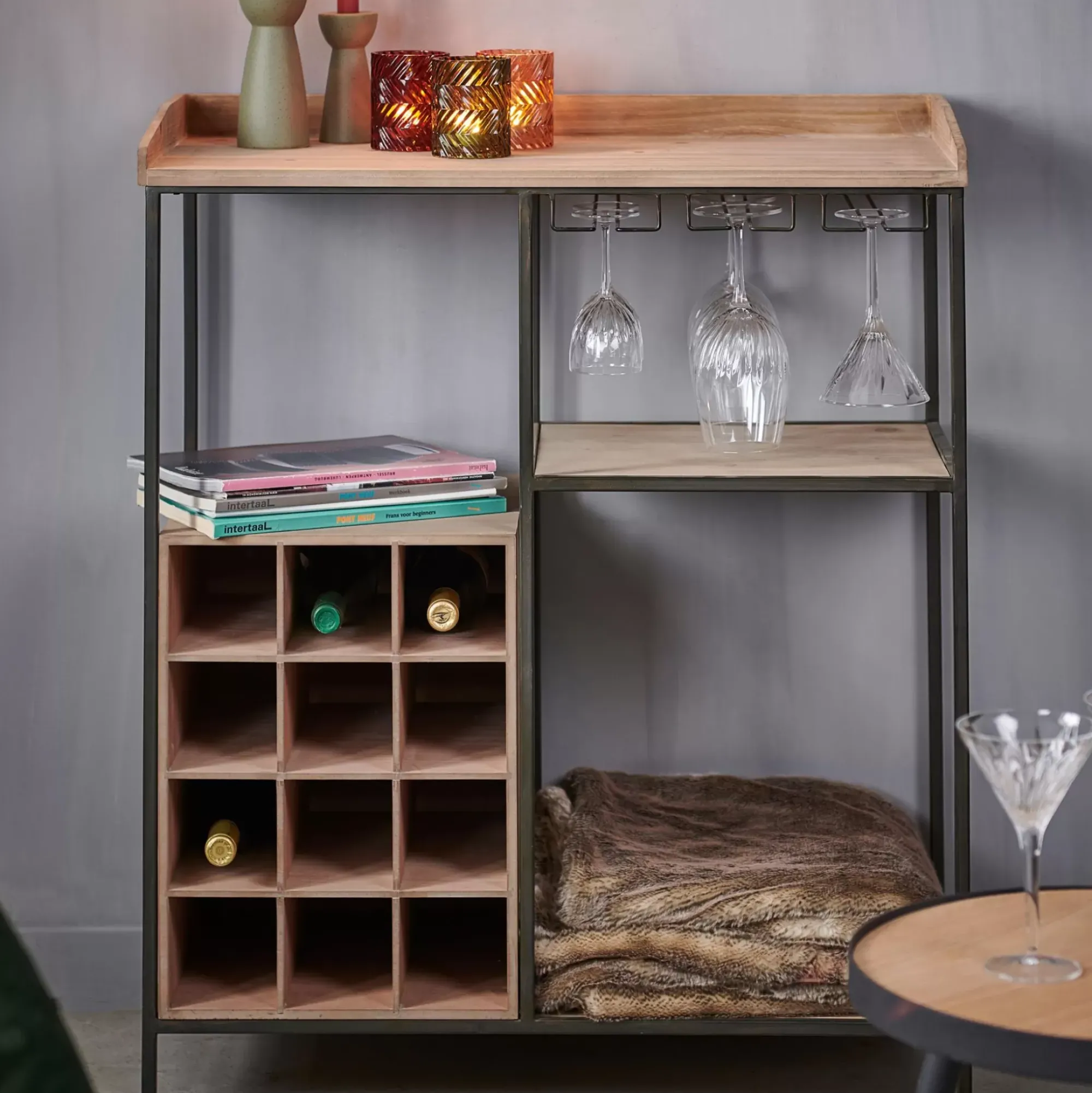 CASA Damian Estanteria De Pared Negro Best