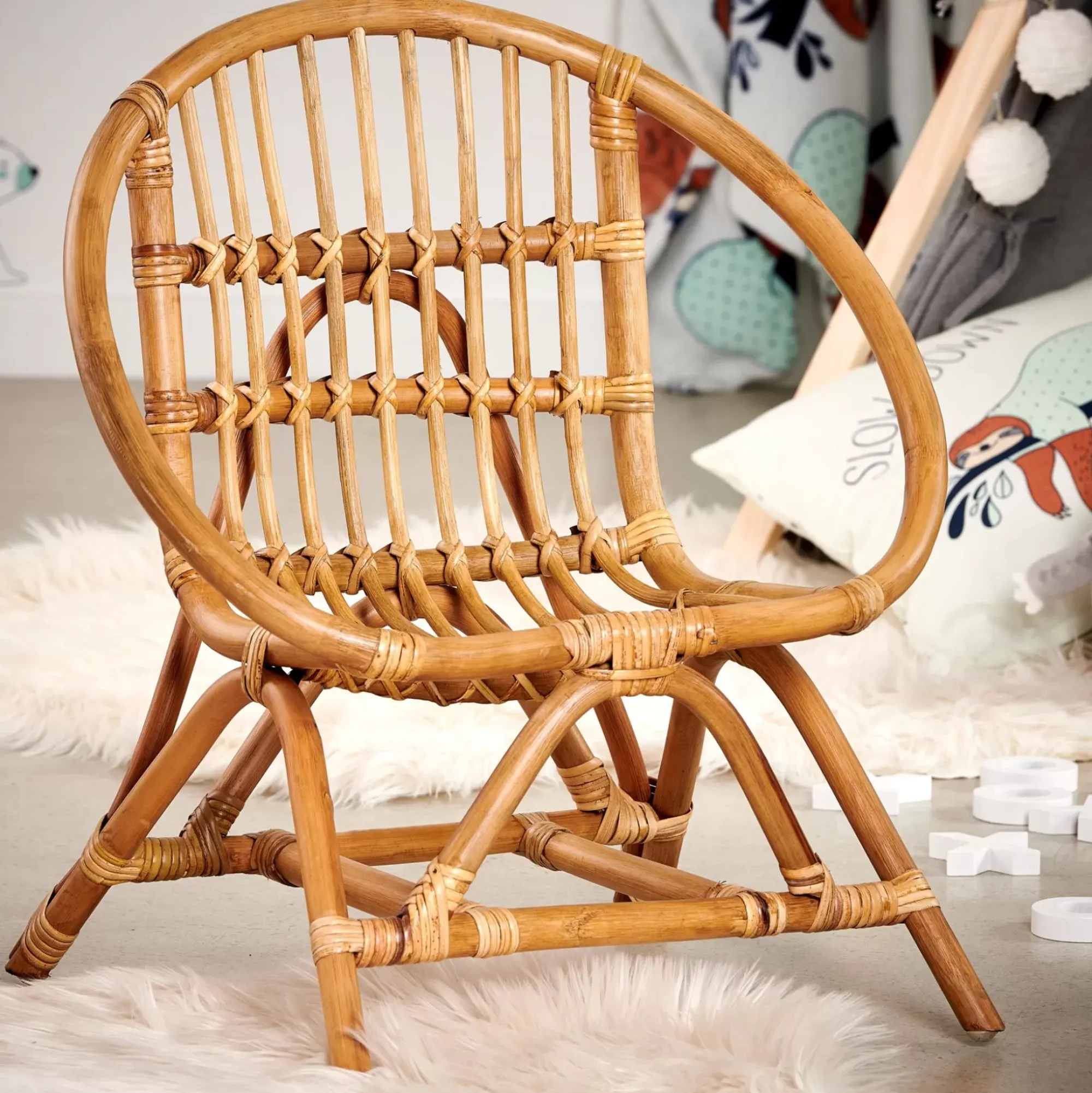 CASA Dora Silla Para Ninos Natural Cheap