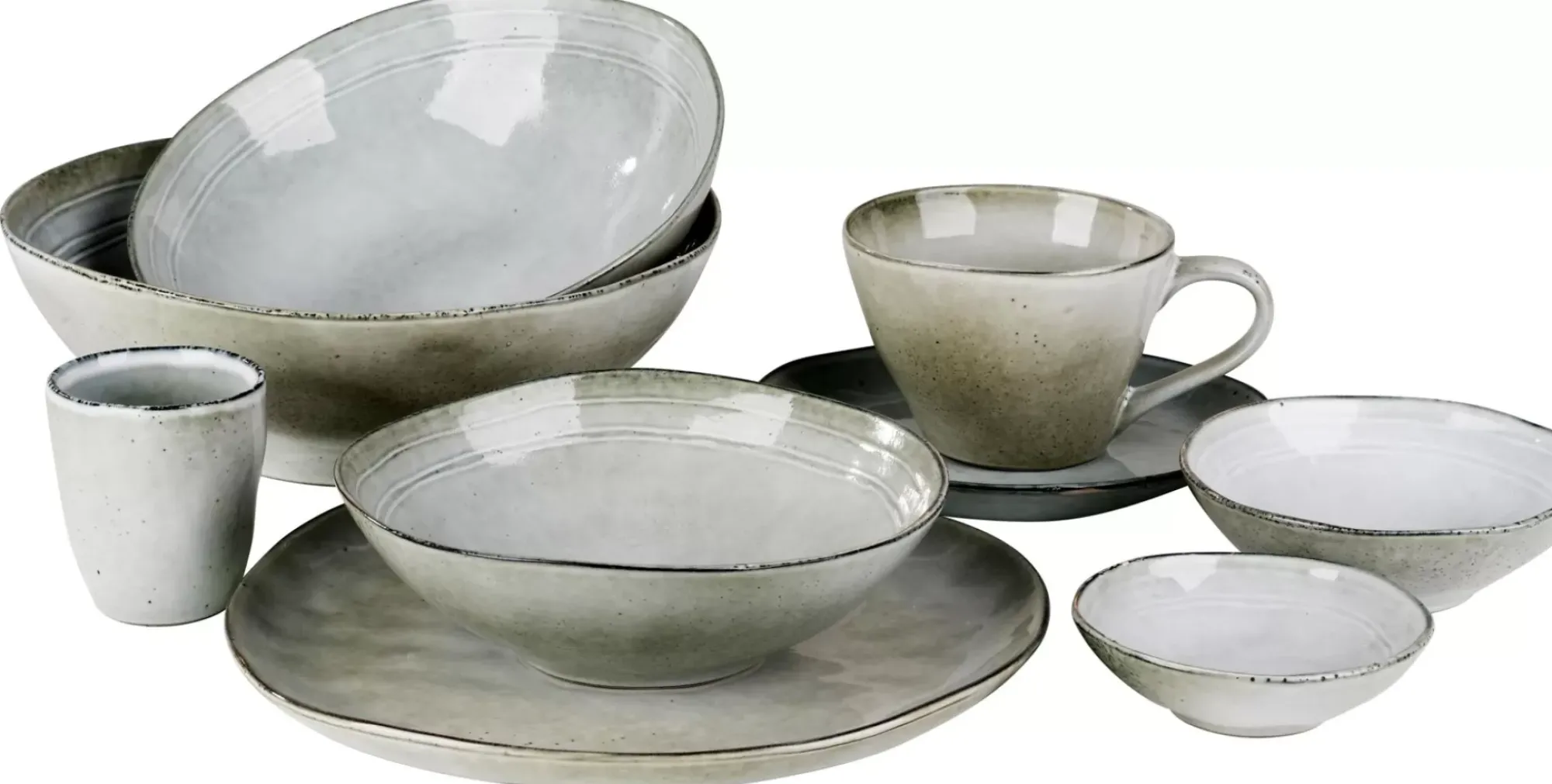 CASA Earth Lagoon Plato De Postre Verde Claro Cheap