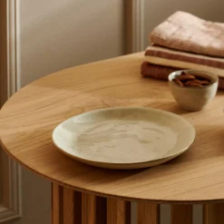 CASA Earth Marl Plato De Postre Crema Outlet