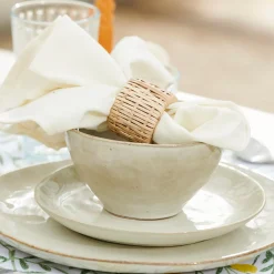 CASA Earth Marl Plato De Postre Crema Outlet