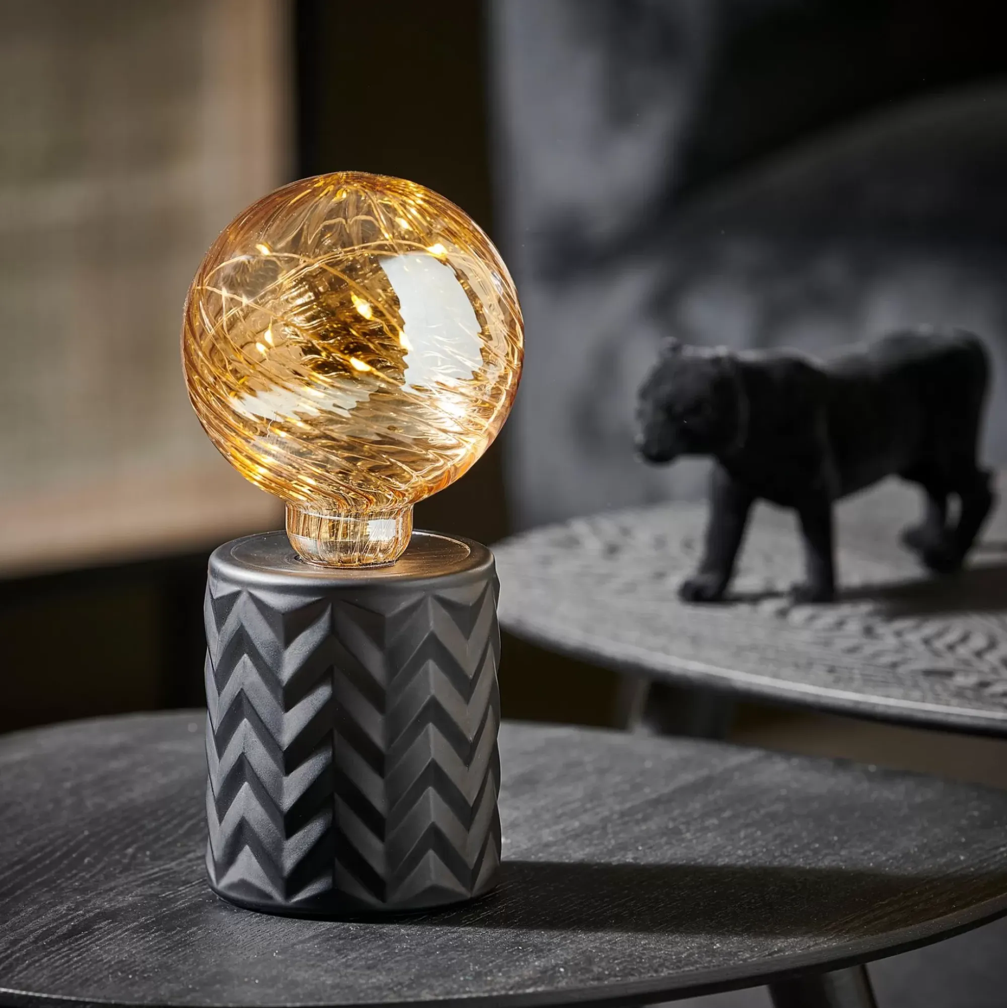 CASA Eden Lampara Decorativa Negro Outlet