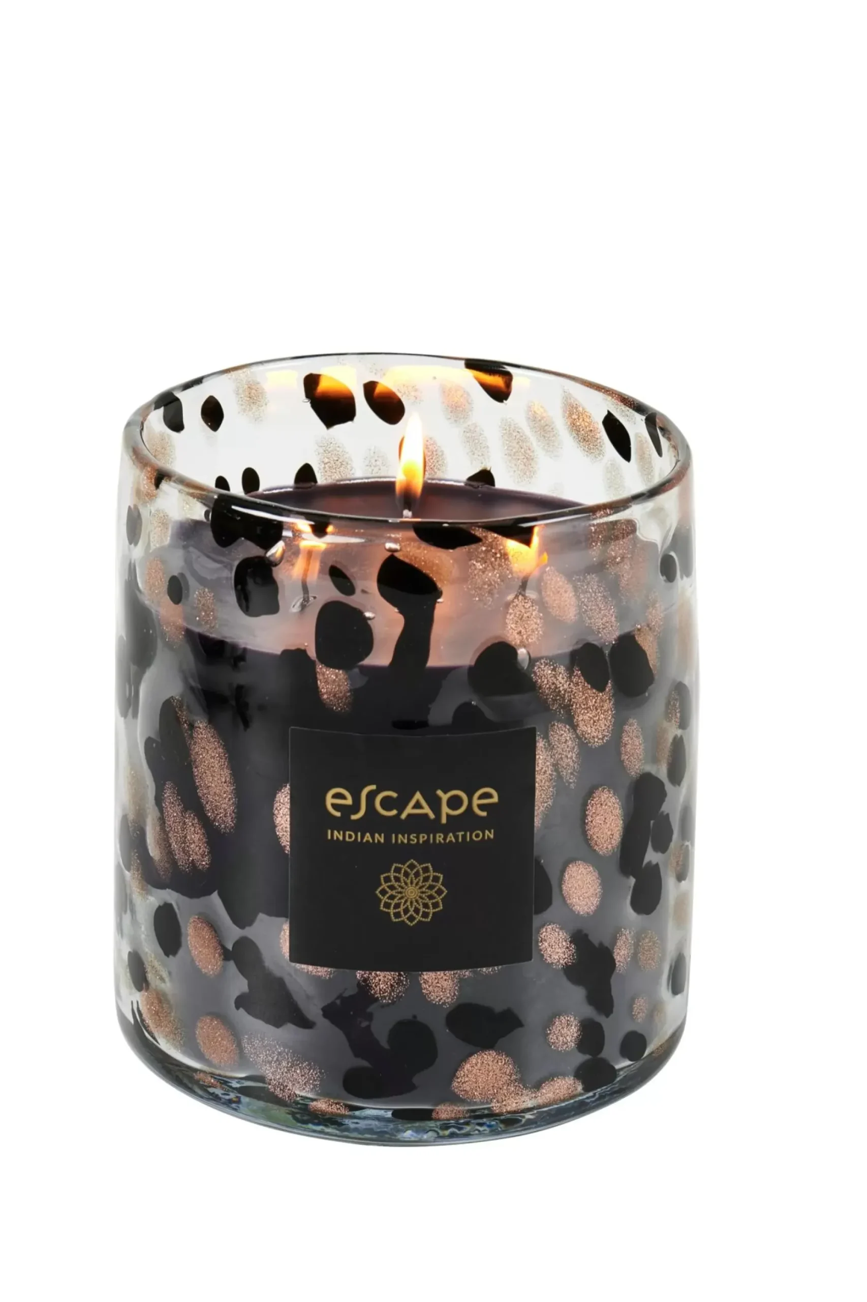 CASA Escape Indian Inspiration Vela Perfumada Xl Negro, Cobrizo, Multicolor Fashion