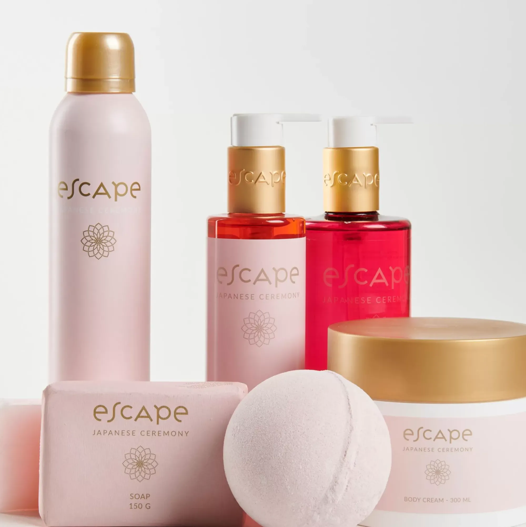 CASA Escape Japanese Ceremony Jabon De Mano En Dispensador Rojo Hot