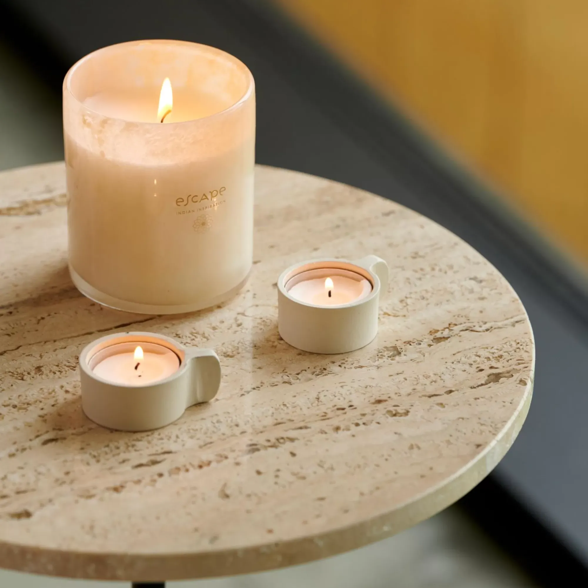 CASA Escape World Goa Vela Perfumada En Vaso Blanco, Color Rosa Viejo Store