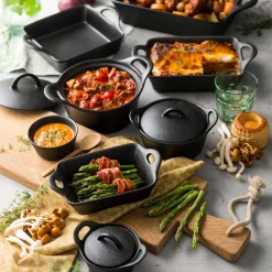 CASA Fero Cazuela Para Horno Con Tapa Negro Cheap