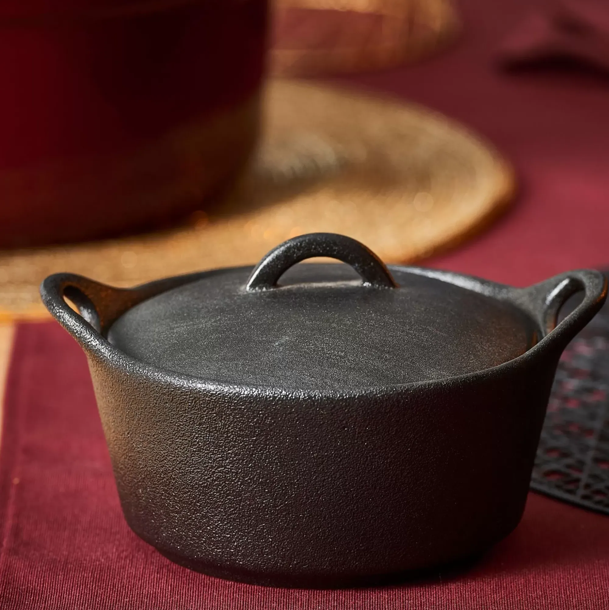 CASA Fero Cazuela Para Horno Con Tapa Negro New