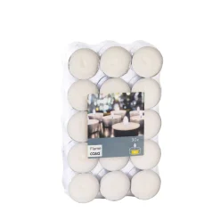 CASA Flame Velas Pequenas Juego De 30 Blanco Hot