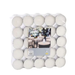CASA Flame Velas Pequenas Juego De 100 Blanco Hot