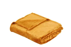 CASA Flanella Manta Amarillo Oscuro Outlet