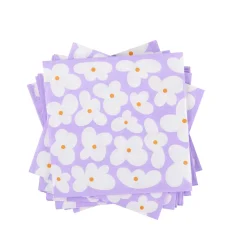 CASA Fleurs Lila Paquete De 20 Servilletas Varios Colores Sale