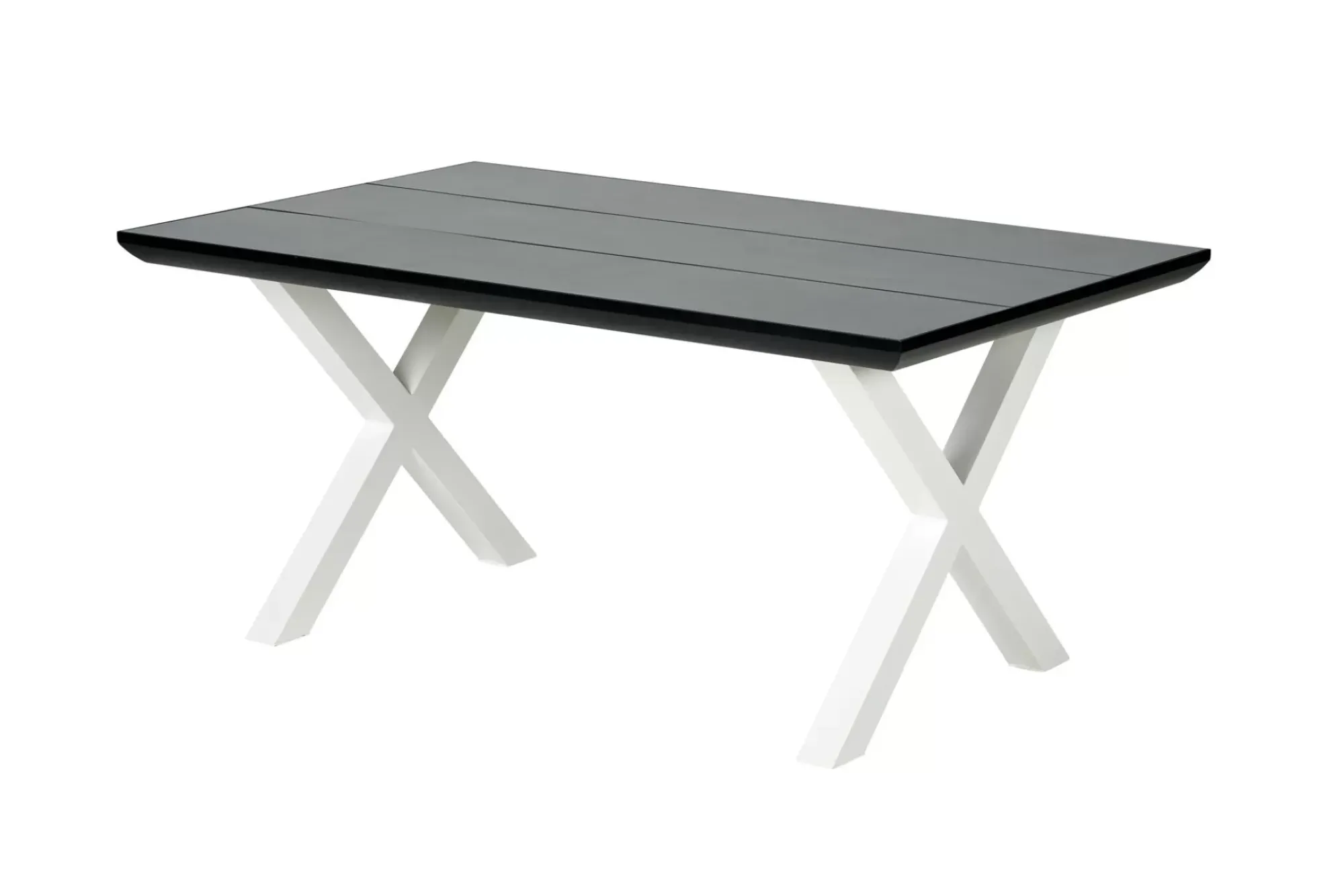 CASA Formax Mesa De Jardín Con Patas En X Negro/Blanco Cheap