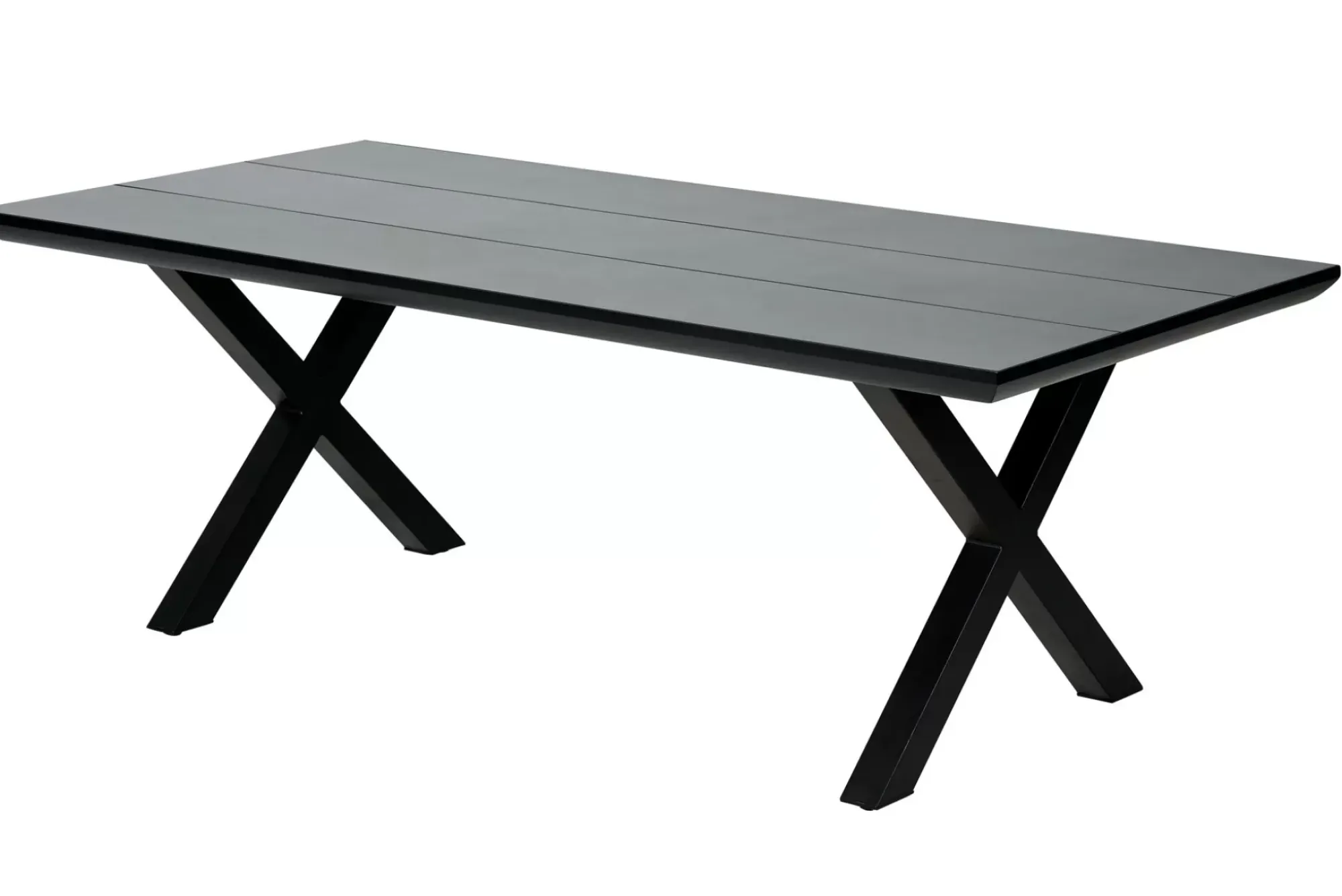 CASA Formax Mesa De Jardín Con Patas En X Negro Flash Sale