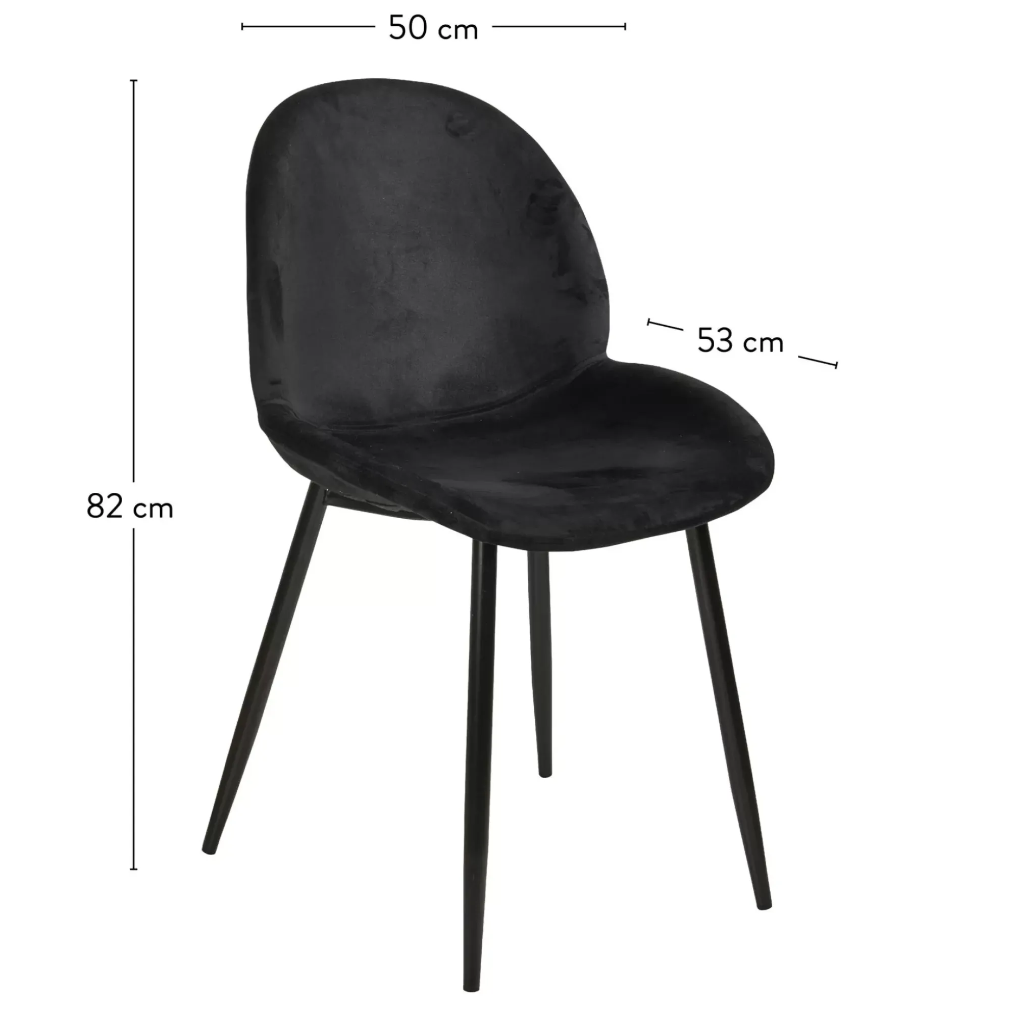 CASA Freyo Silla De Comedor Negro Store