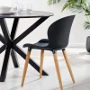 CASA Frida Sillas De Comedor Negro/Natural Cheap