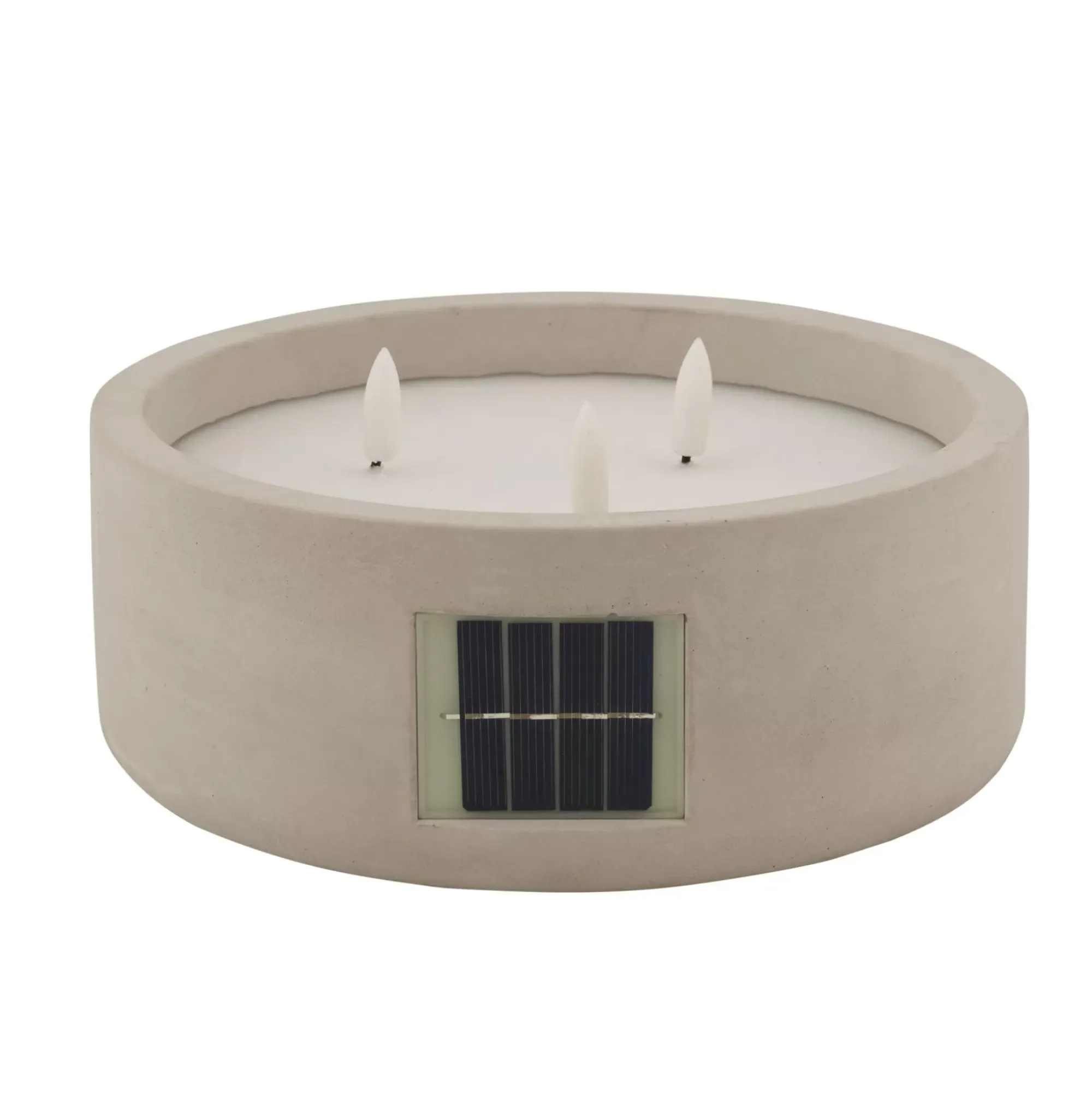 CASA Fuego Vela Led Solar Gris Claro Shop