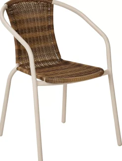 CASA Gerona Silla Apilable Arena + Natural Best Sale